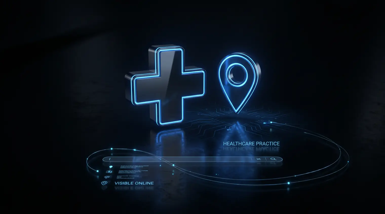 Abstract illustration of a New Jersey chiropractic practice appearing in Google local search results